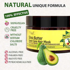 Masque capillaire réparateur profond à l'huile d'<span class=keywords><strong>avocat</strong></span> et <span class=keywords><strong>de</strong></span> noix <span class=keywords><strong>de</strong></span> coco naturelle 500 ml, adapté aux cheveux secs et abîmés, laisse les cheveux lisses et nourris - Product Image 5