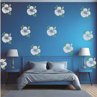 6 pièces grand 12X12 pouces Hibiscus pochoirs fleur tropicale dessin modèles Nature Floral peinture pochoirs