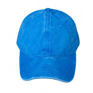 Casquettes de baseball ajustées unisexes 6 panneaux lavées multicolores de qualité supérieure en stock et prêtes à être expédiées - Product Image 4