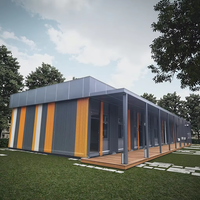 Maison préfabriquée modulaire certifiée ISO : structure en acier imperméable pour écoles, bureaux et camps de construction