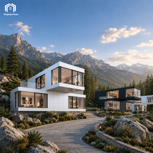 Maisonnette entièrement meublée à 2 étages, hôtel-resort, maison préfabriquée en acier, maisons préfabriquées, maisons de luxe pour hôtels, maisons modernes préfabriquées - Product Image 1