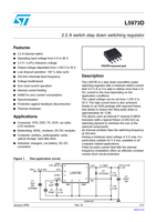L5973D Regulator Sakelar atau Pengontrol IC REG BUCK ADJ 2,5a 8HSOP Ic IC CIP L5973D