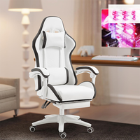 Chaise de jeu économique pour fournisseur, chaise PC OEM avec repose-pieds et base en nylon pour adolescents et utilisateurs de jeux en chambre