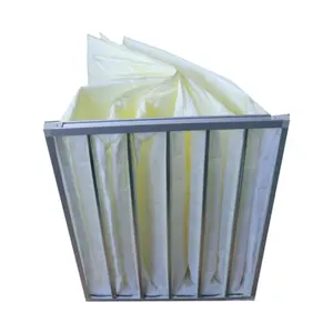 Fornecimento industrial de malha de material de construção e poeira de bolso para filtro de ar de saco de filtragem eficaz