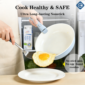 Sartén Antiadherente <span class=keywords><strong>de</strong></span> Aluminio con Revestimiento <span class=keywords><strong>de</strong></span> <span class=keywords><strong>Granito</strong></span>, Utensilio <span class=keywords><strong>de</strong></span> <span class=keywords><strong>Cocina</strong></span> Saludable, Sartén <span class=keywords><strong>de</strong></span> Chef, Libre <span class=keywords><strong>de</strong></span> PFOA, Apta para Inducción, con Mango Desmontable Moderno - Product Image 5