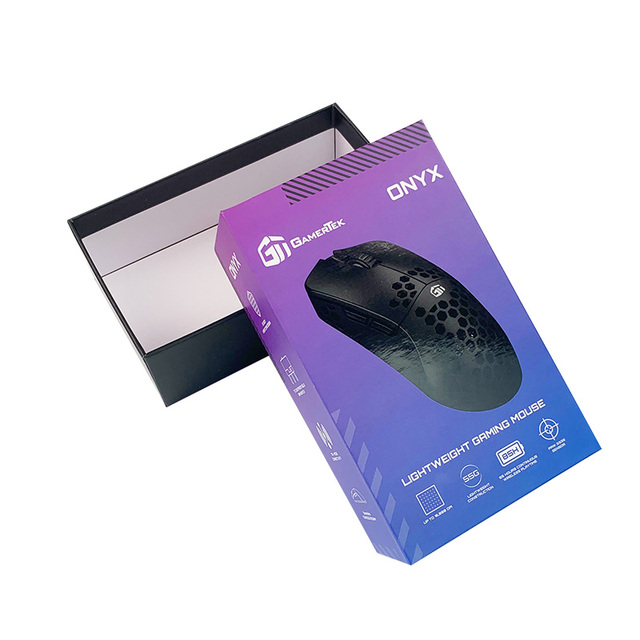 Custom Rigid Box Electronic Devices Custom Printed Boxes Packaging Two Piece Box for Mouse
