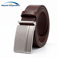 Boucle de ceinture en alliage de zinc 35 mm à motif diamant, bicolore argent, quincaillerie personnalisée pour ceintures en cuir pour hommes - Vente en gros
