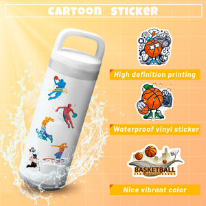 50 Hojas de Pegatinas de Baloncesto con Diseño de Graffiti, Estilo Americano, Nuevas Pegatinas Deportivas de la NBA con Estrellas del Baloncesto - Product Image 6