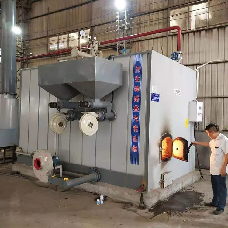 Industrial Horizontal Biomass Wood Fired Pellet Boiler Compact Wood Gas Steam Generator Boilers for sale