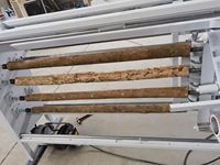 Machine entièrement automatique pour la fabrication de manches de houes, machine de façonnage de manches en bois à 4 stations pour manches de houes/haches