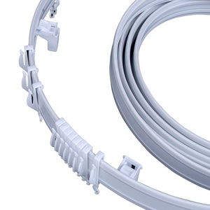 JNS sağlanan sıcak satıyor bükülebilir perde parça rayları <span class=keywords><strong>PVC</strong></span> evrensel perde parça Gliders fabrika yapımı - Product Image 2