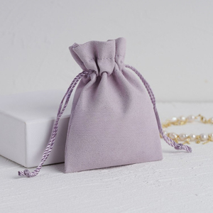 Fuchen Custom Logo Printed Microfiber Luxury Lightweight Jewelry <b>Drawstring</b> <b>Bag</b> <b>Makeup</b> Gift <b>Bags</b> Pouch - Product Image 1