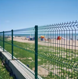 Clôture de jardin incurvée 3D enduite de poudre galvanisée Offre Spéciale Clôture en treillis métallique soudé Acmafor 3D avec cadre en bois traité thermiquement - Product Image 3