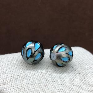 Perles rondes cultivées en turquoise de Tahiti Wenchi, 12-13 mm, en vrac pour la fabrication de bijoux, Chine - Product Image 2