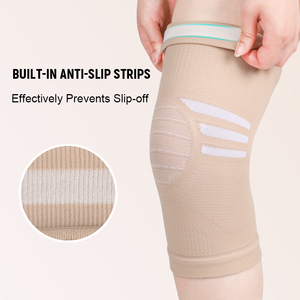 Manchon de soutien du <span class=keywords><strong>genou</strong></span> en tricot chaud avec panneaux isolants en tricot et bordure élastique douce pour le soutien du <span class=keywords><strong>genou</strong></span> en hiver - Product Image 4