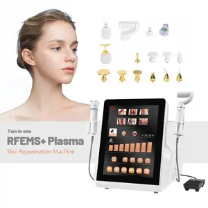 Profissional 2 em 1 RF EMS Plasma Facial Lifting RF EMS Contração Muscular Pálpebras Levantando Ozônio Plasma Laser Pen