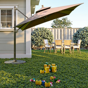 <span class=keywords><strong>Parasol</strong></span> d'extérieur LED étanche de style moderne, élégant pour jardins, parcs et patios, avec un design de style romain pour les hôtels - Product Image 1