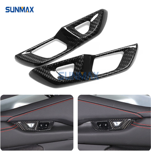 シボレーコルベットC8スティングレイZ51 Z06 2020 2021 20222023カーアクセサリー用Sunmaxリアルカーボンファイバーインテリアカバートリムキット - Product Image 4