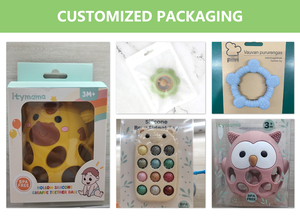 Trẻ em tùy chỉnh cảm giác mọc răng BPA hoa miễn phí làm dịu bé núm vú Silicone teethers cho trẻ sơ sinh - Product Image 6