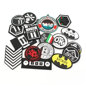 2d 3d Logo Soft Pvc Clothing Rubber Patch Custom Brand Name Rubber Patch Garment Accessories Sewing Hat T-shirt Pvc Patches