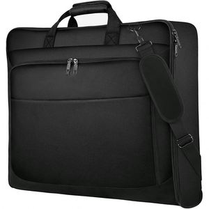 กระเป๋าเดินทางแบบม้วนได้ 2 in 1 ผ้าแคนวาสและหนัง สำหรับใส่สูทผู้ชาย ยี่ห้อ BSCI เหมาะสำหรับการเดินทางและพกพา - Product Image 5