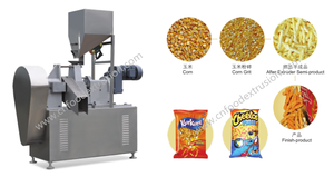 Extrusora Automática de Rizos de Maíz Linea Chetos Mini Kurkure Cheetos Máquina Nik Naks Planta Kurkure Máquina para Hacer Aperitivos - Product Image 3