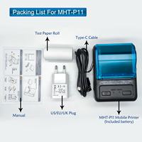 MHT-P11 Printer Thermal Genggam Nirkabel Mini Portabel Murah 58mm untuk Struk