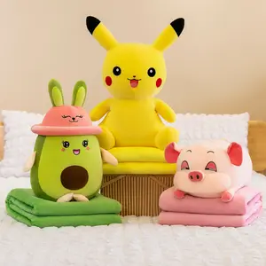 ขายส่ง pikachu หมอน-ตุ๊กตาโปเกมอน Pikachu,ตุ๊กตาหมอนสำหรับเด็กผู้หญิงแบบทูอินวันใหม่สำหรับฤดูร้อน