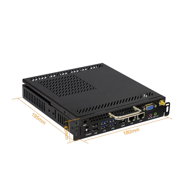 Integrated HD Graphic Card 4K Quad Core Intel CPU I3 I5 I7 VGA Display 128GB SSD Embedded OPS Mini PC Computer with Stock Status