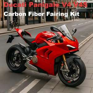 OEM 3K 100% Spoiler en fibre de carbone sèche pour moto <span class=keywords><strong>2023</strong></span> modèle pour <span class=keywords><strong>Ducati</strong></span> Panigale V4 V4S Kit de carénage en fibre de carbone en gros - Product Image 2