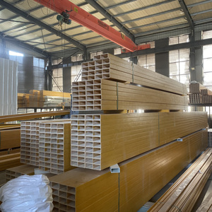 Profils structurels pultrudés en plastique renforcé de fibre de verre haute résistance de haute qualité Diverses conceptions Service de coupe personnalisé - Product Image 6