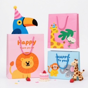 Bolsa de Regalo Personalizable de Papel Kraft Marrón con Laminación e Impresión a Color para Zapatos y Ropa, con Espacio para Logotipo Privado - Product Image 1