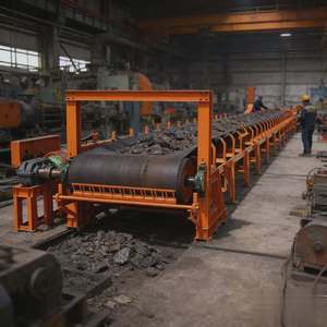 Convoyeur à bande en caoutchouc résistant aux températures et à grande inclinaison JIDDA pour mines et terminaux portuaires, capacité de 1000 kg, origine Shandong - Product Image 5