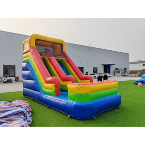 Glissades gonflables commerciales en PVC pour intérieur et extérieur, idéales pour les fêtes, petites glissades sèches gonflables, vente directe d'usine - Product Image 1