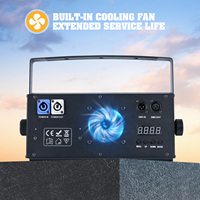 U`King 200W Blanc Chaud + Blanc 2 Yeux Contrôle DMX512 Effet Lumineux COB Blinder pour Public, Éclairage de Scène