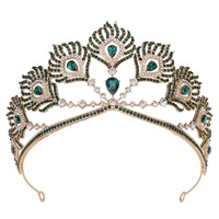Princesse romantique diadème en cristal couronne de cheveux de mariée diadèmes de scène de bal de reconstitution historique