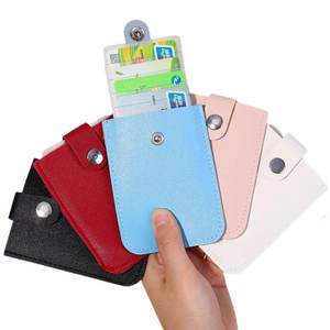 Mini Fashion Pull-out Type Card Wallet Card Pockets Thin Purses <b>Laminated</b> Concealed Anti-Theft ID Card Holder - Product Image 1