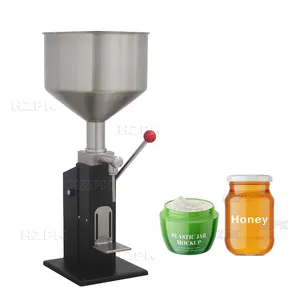 HZPK manuelle Abfüllmaschine für Lipgloss Ingwer Knoblauchpaste Kosmetik 30 ml A03