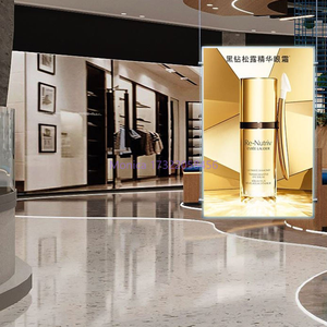 Caisson lumineux double face pour éclairage d'image avec suspension d'affichage suspendue par câble en <span class=keywords><strong>acier</strong></span> inoxydable du plafond au sol avec poignée - Product Image 4