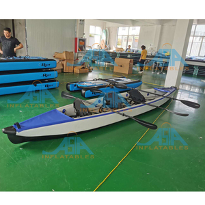 Magazzino 2 persona di fabbrica su misura da pesca canoa barca a remi pedale del Punto di Goccia Kayak Gonfiabile con scarico <span class=keywords><strong>hol</strong></span> - Product Image 3