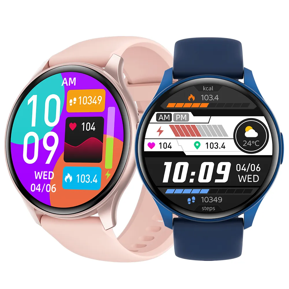 Reloj inteligente ZW60 Amoled nuevo monitor de presión arterial reloj inteligente Relojes Inteligentes Amoled Mujer relojes redondos hombres Smartwatch