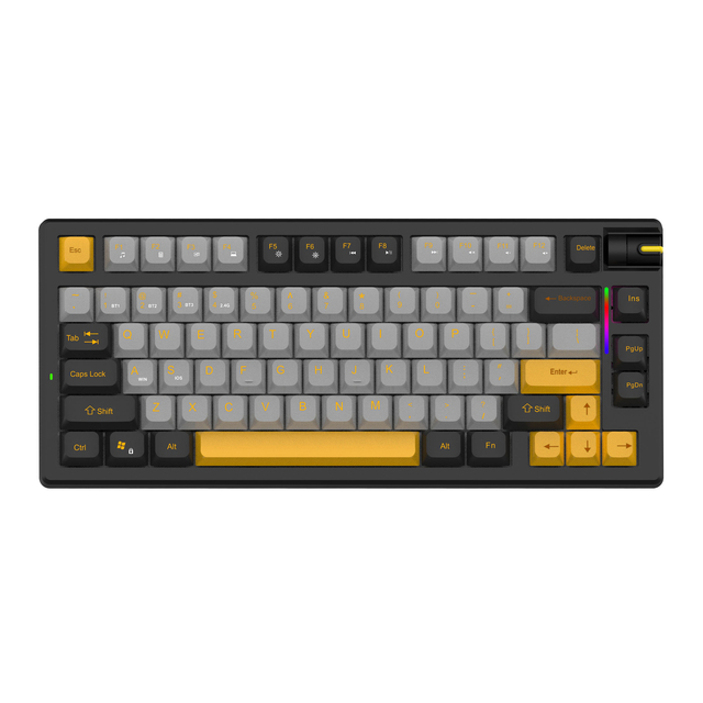 New Factory Custom 75% Mechanical Gaming Keyboard Gateron/Kailh Switches RGB Lighting USB Type-C Port Three Mode Fast Response