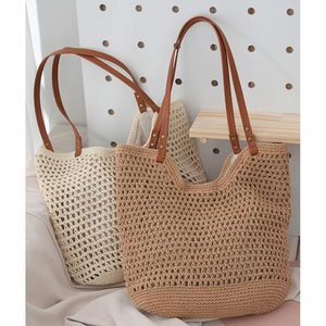Sac à bandoulière vintage pour femme, en paille <span class=keywords><strong>tressée</strong></span>, doublure polyester, deux sangles, pour <span class=keywords><strong>extérieur</strong></span> et plage, fait main, vente en gros, personnalisation - Product Image 3
