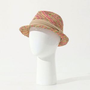 New Arrival 2025 Handmade Summer Jazz <b>Hat</b> Rainbow Straw Fedora <b>Hats</b> - Product Image 2