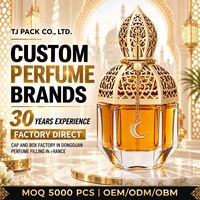 Flacon de parfum en cristal pour collection de parfums de luxe avec corps en verre épais et présentation en coffret cadeau haut de gamme