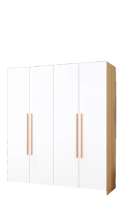 Armoire moderne en bois blanc <span class=keywords><strong>Design</strong></span> personnalisé pour chambre à coucher, hôtel, salle de bain ou villa-Meubles de salon Meubles de maison - Product Image 4