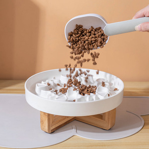 Tazón de Cerámica para Gatos de Alimentación Lenta, Plato Antiasfixia para Mascotas con Diseño de Espina de Pescado, Tazón de Cerámica para Perros de Alimentación Lenta, Plato para Comer Saludablemente - Product Image 4