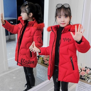 Bébé fille vêtements vers le bas manteau 3-12y nouveau hiver rembourré veste chaude mode enfants à capuche Parkas filles fausse fourrure veste - Product Image 2