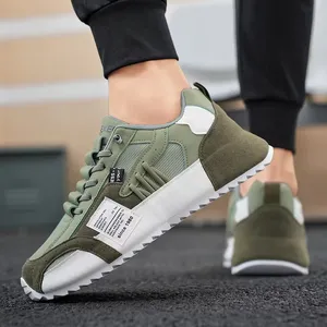 Chaussures de sport décontractées pour hommes, à semelle épaisse, légères, simples, confortables, souples, respirantes, chaussures de course rehaussantes - Product Image 6