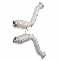 Knalpot Downpipe Anti Panas dari Baja Tahan Karat untuk Porsche Cayenne 958 3.0T 3.6T 2014-2017 Upgrade Performa Mobil Balap